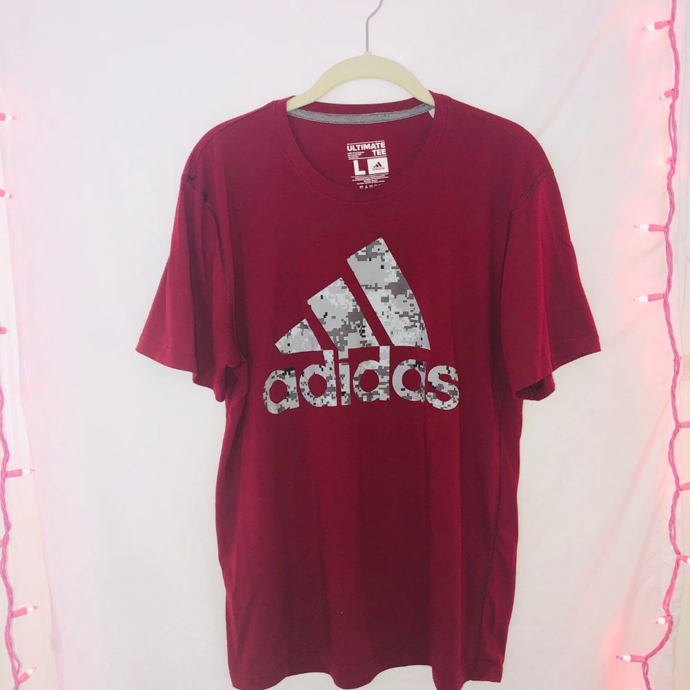 Red Adidas Graphic Ultimate Tee.